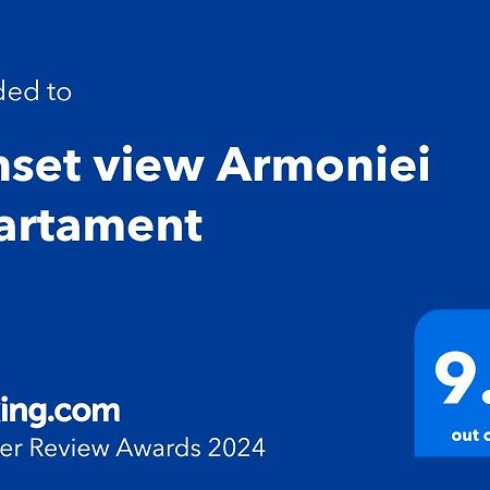 טימישוארה Sunset View Armoniei Apartament מראה חיצוני תמונה